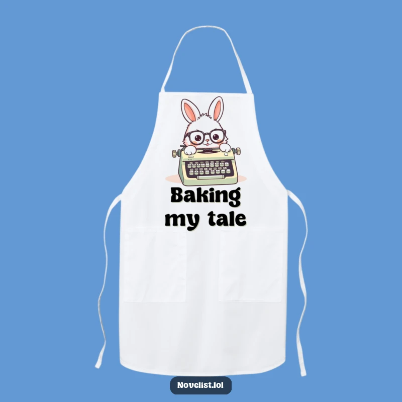 Funny Rabbit Typewriter Apron: Cook and Create with Literary Flair