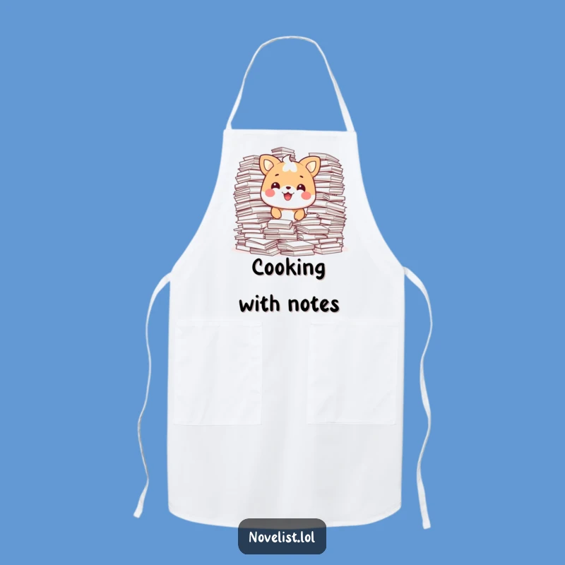 Funny Office Apron: Animal Happy with Paperwork, Practical Funny Gift