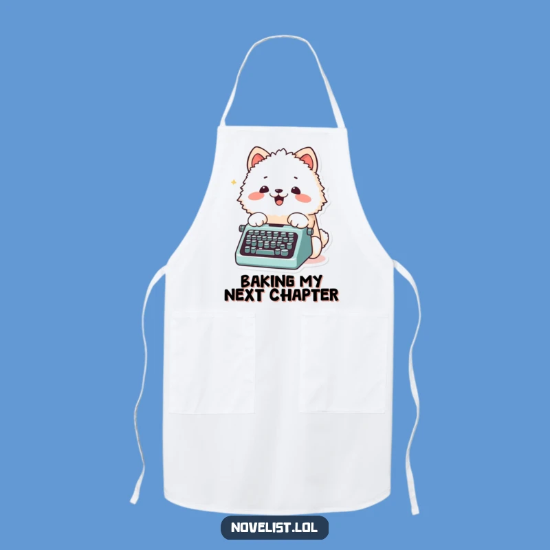 Funny Author Apron: Fluffy Animal Typing Recipes, Creative Funny Gift