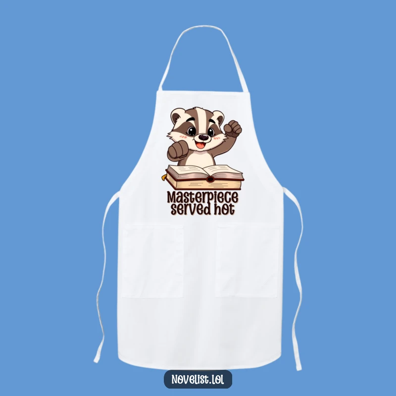 Funny Badger Author Apron: Cook and Create with Assertive Humor