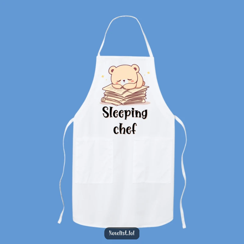 Funny Bear Apron: Sleepy Character's Writing Break, Cook with Humor, Great Gift
