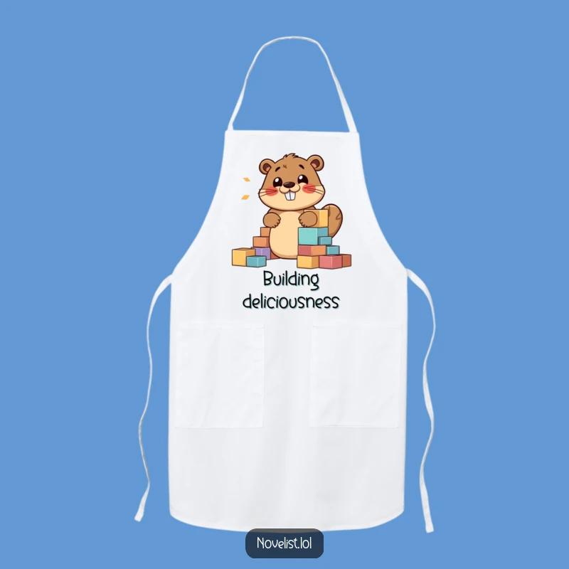 Funny Beaver Kitchen Apron - Cook Up Stories with Creative Flair