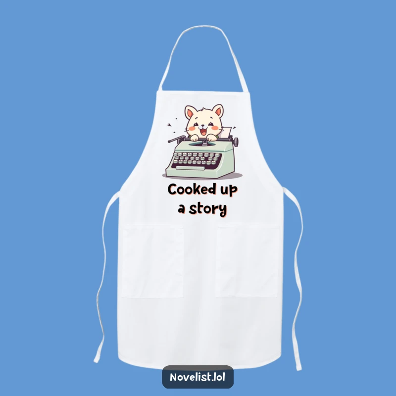 Funny Chef Animal Typewriter Apron - Hilarious Kitchen Gift for Cooks