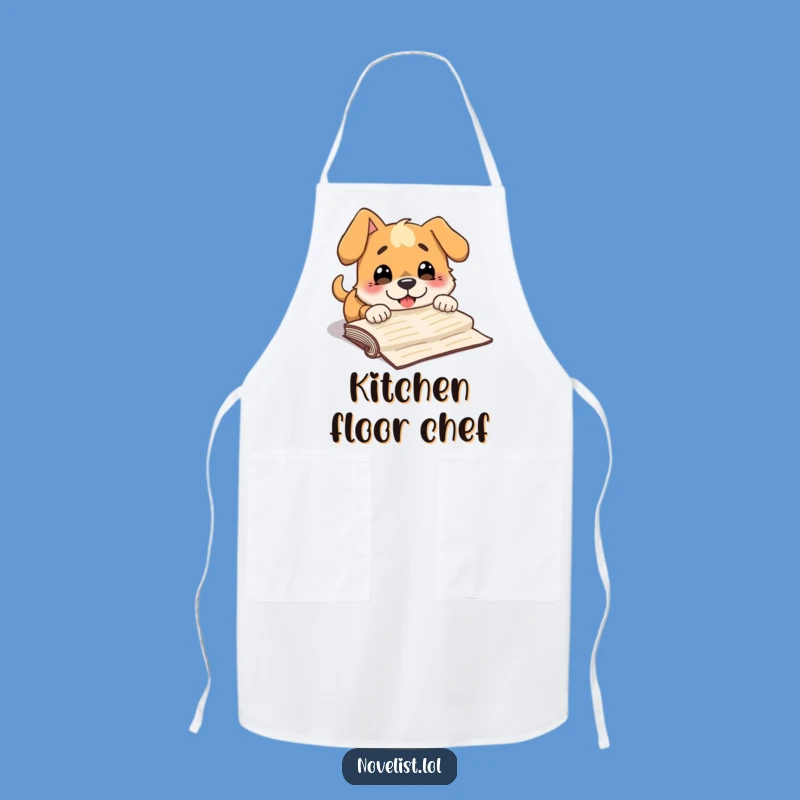 Funny Dog Manuscript Apron: Kitchen Writer's Clumsy Cooking Gift