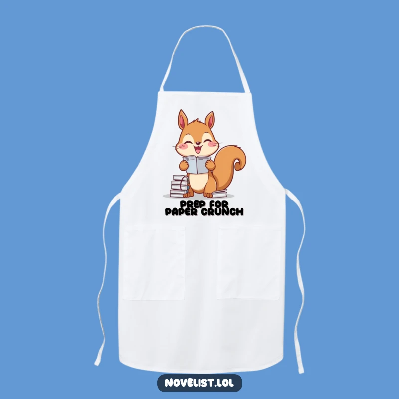 Funny Organizer Apron: Diligent Squirrel Character Kitchen Funny Gift