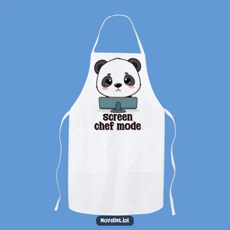 Funny Panda Coder Apron - Cook & Code with Laughter!