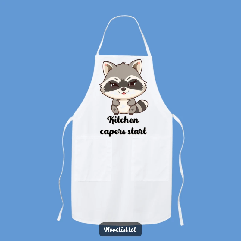 Funny Raccoon Secret Chef Apron - Cook Up Mysteries with a Wink