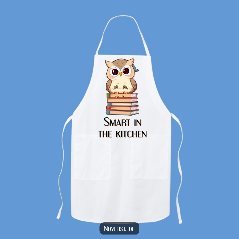 Funny Wise Owl Apron: Cook with Scholarly Wit and Humorous Flair