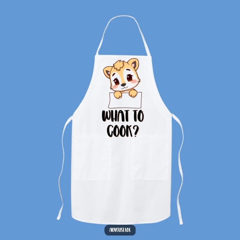 Funny Animal Blank Page Apron - Chef's Funny Gift for Creative Cooks
