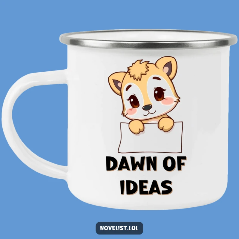 Funny Animal Blank Page Camping Mug - Adventure Fuel for Thinkers