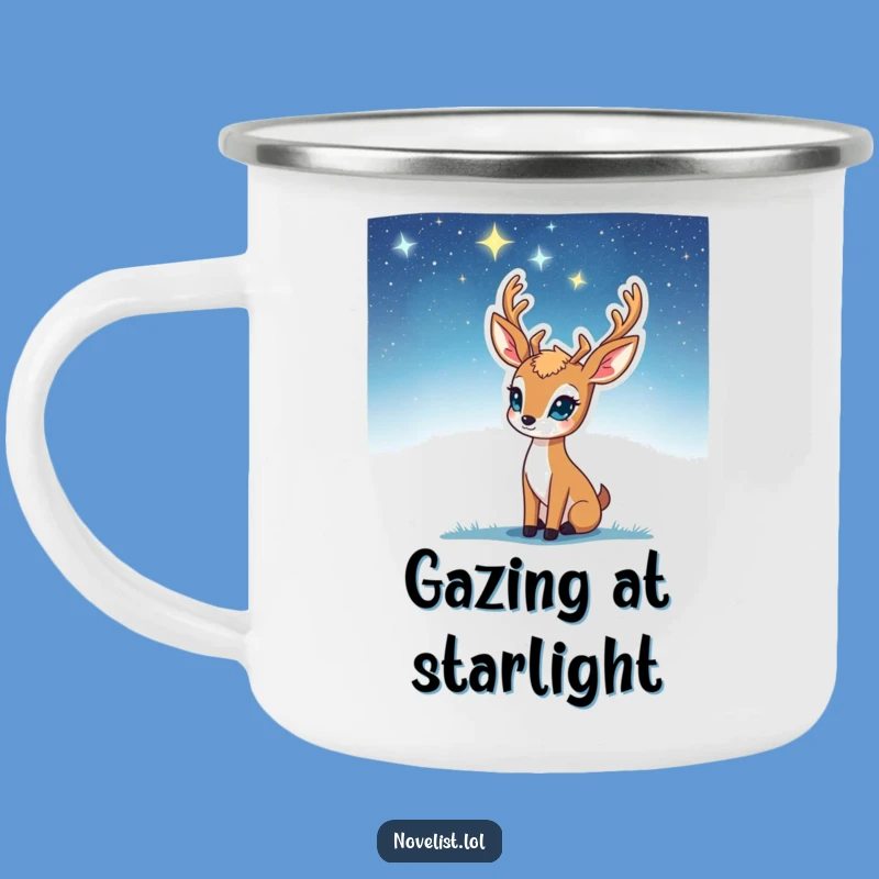 Funny Camp Inspiration Mug: Deer Starry Sky Outdoor Funny Gift