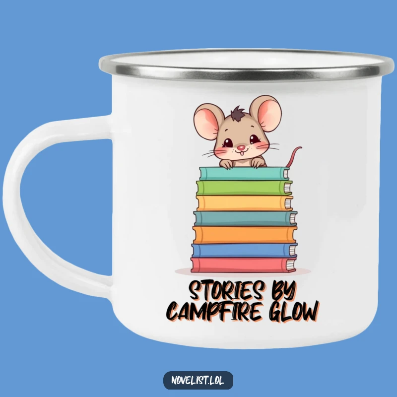 Funny Mouse Campfire Mug: Hilarious Sips for Outdoor Book Lovers