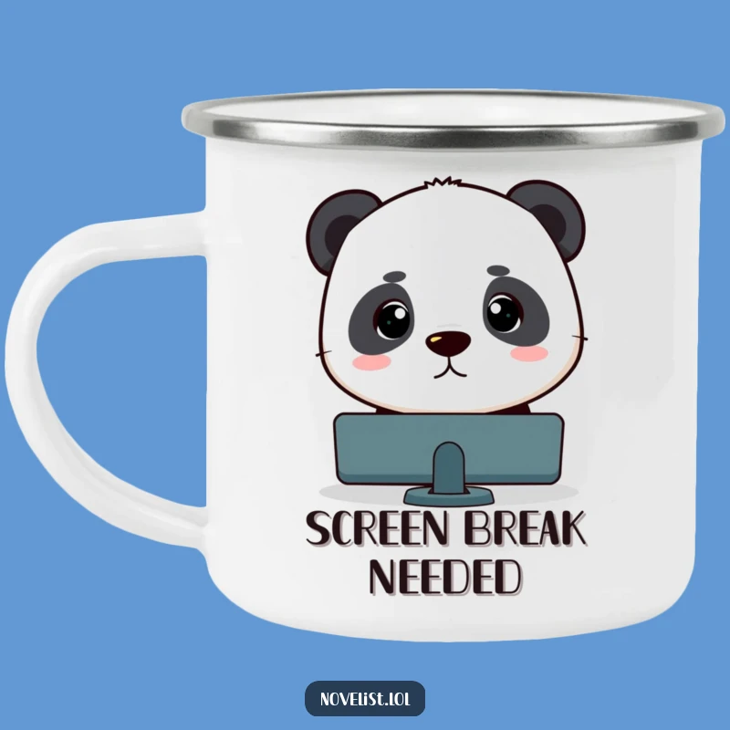 Durable Funny Panda Coder Camping Mug - Adventure & Focus!