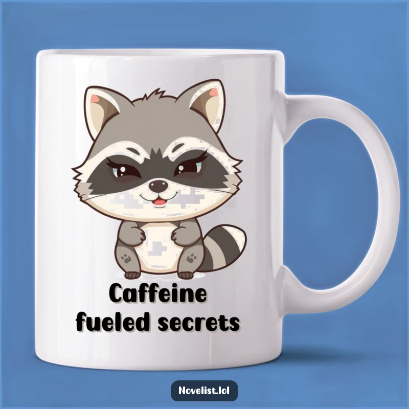 Funny Raccoon Typist Mug - Secret Storyteller's Hilarious Gift