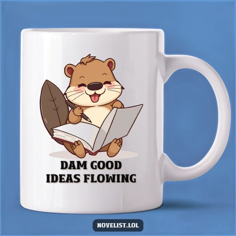 Funny Busy Beaver Scribe Mug: A Hilarious Gift for Diligent Writers