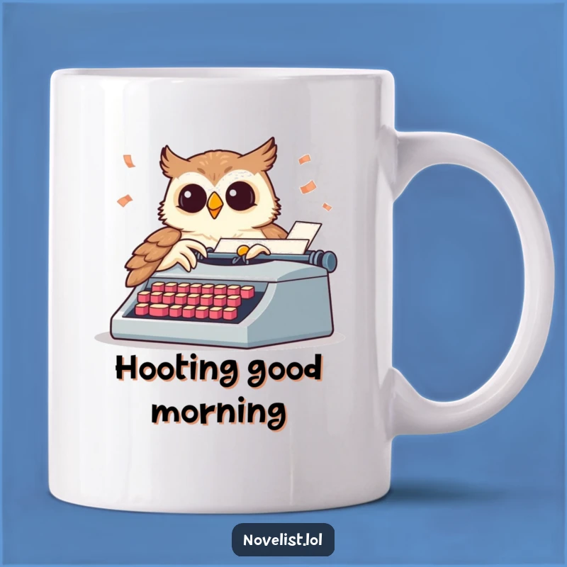 Funny Wise Owl Writer Mug - Hilarious Gift for Aspiring Authors!