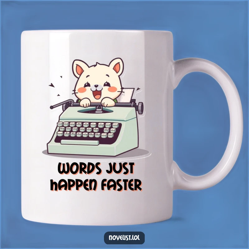 Funny Vintage Typewriter Writer Animal Mug - Perfect Gift for Authors & Typists