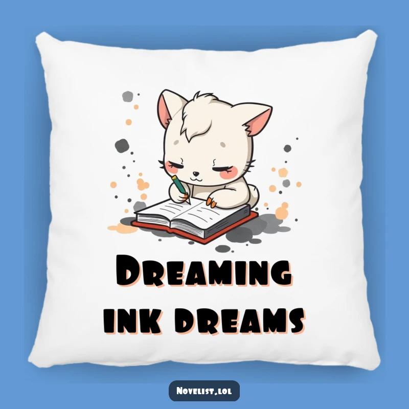 Cozy Funny Scribbler Animal Pillow - Soft Gift for Artists