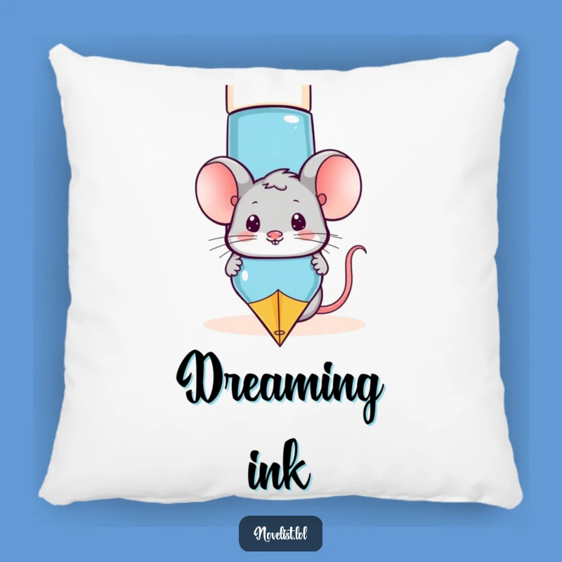 Cozy Funny Mouse Fountain Pen Pillow - Comfy & Hilarious Accent!