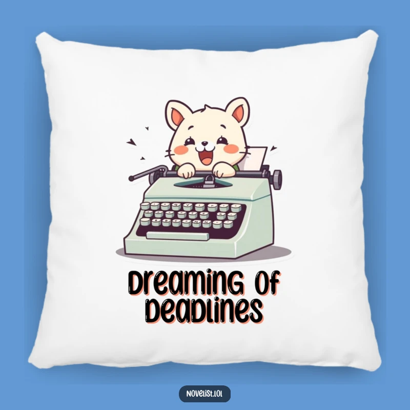 Funny Writer Animal Pillow - Cozy & Hilarious Home Accent Gift