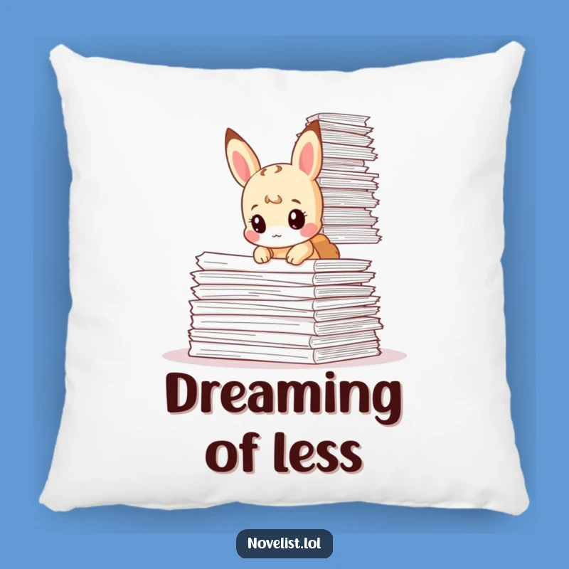 Cozy Funny Paperwork Tiny Animal Pillow - Gift for Stressed Souls