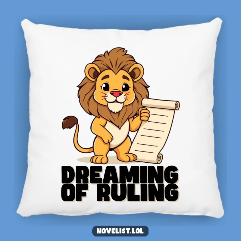 Funny Lion Pillow: Regal Comfort, Cozy Royal Funny Gift