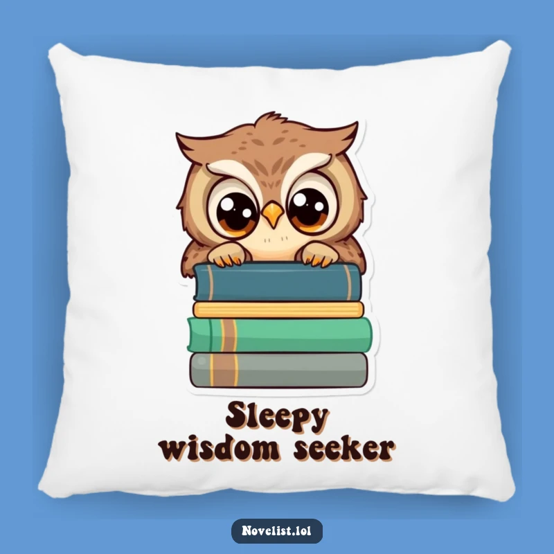 Funny Owl Pillow: Cozy Comfort for the Wise and Bookish