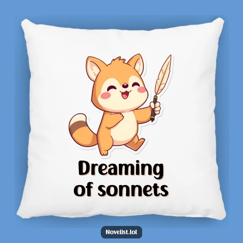 Funny Quill Pillow: Dramatic animal holding pen, cozy accent gift.