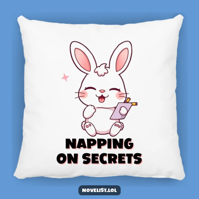 Funny Rabbit Smirk Pillow: Cozy Comfort with a Playful Wink