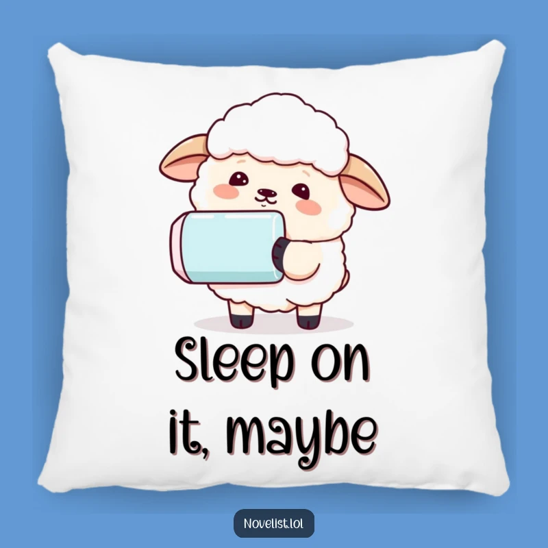 Funny Sheep Erase Pillow: Cozy Comfort for Life's Little Mishaps