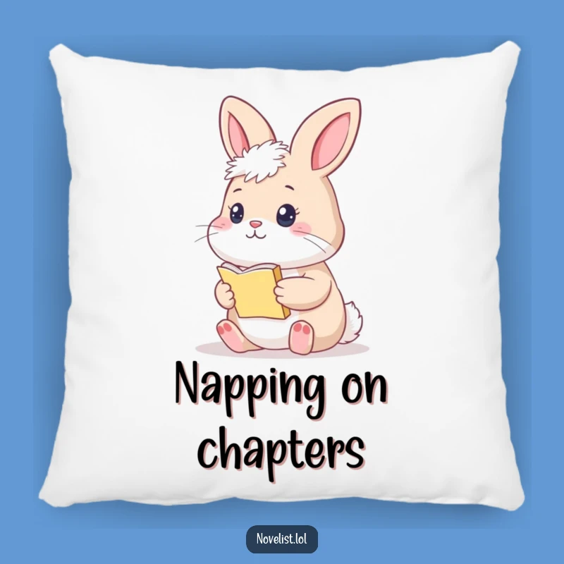 Soft Funny Thoughtful Bunny Manuscript Pillow: Comfort for Your Creative Thoughts