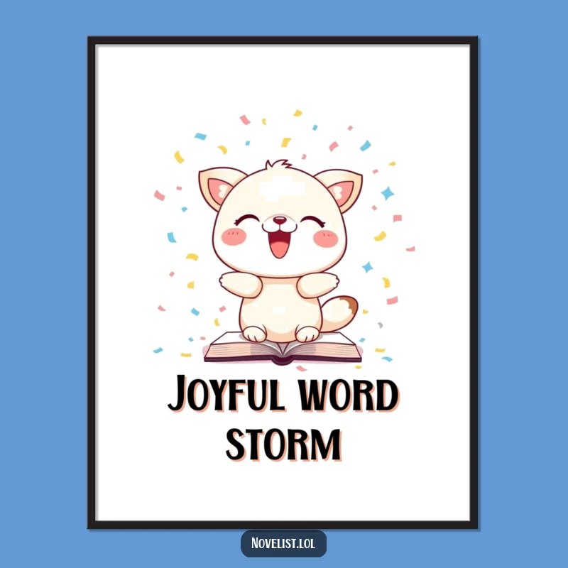 Funny Animal Page Confetti Digital Art: Bring Whimsy and Laughter to Your Walls