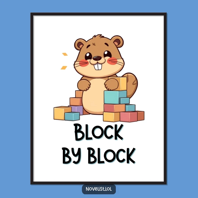 Funny Beaver Story Digital Art - Instant Creative Humor for Your Space