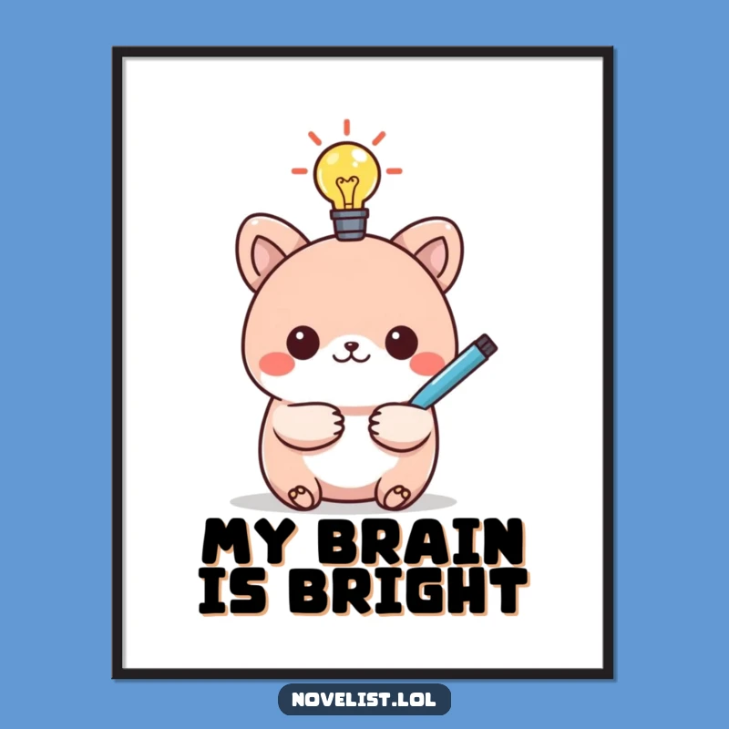 Funny Idea Kawaii Animal Digital Print - Instant Bright Decor