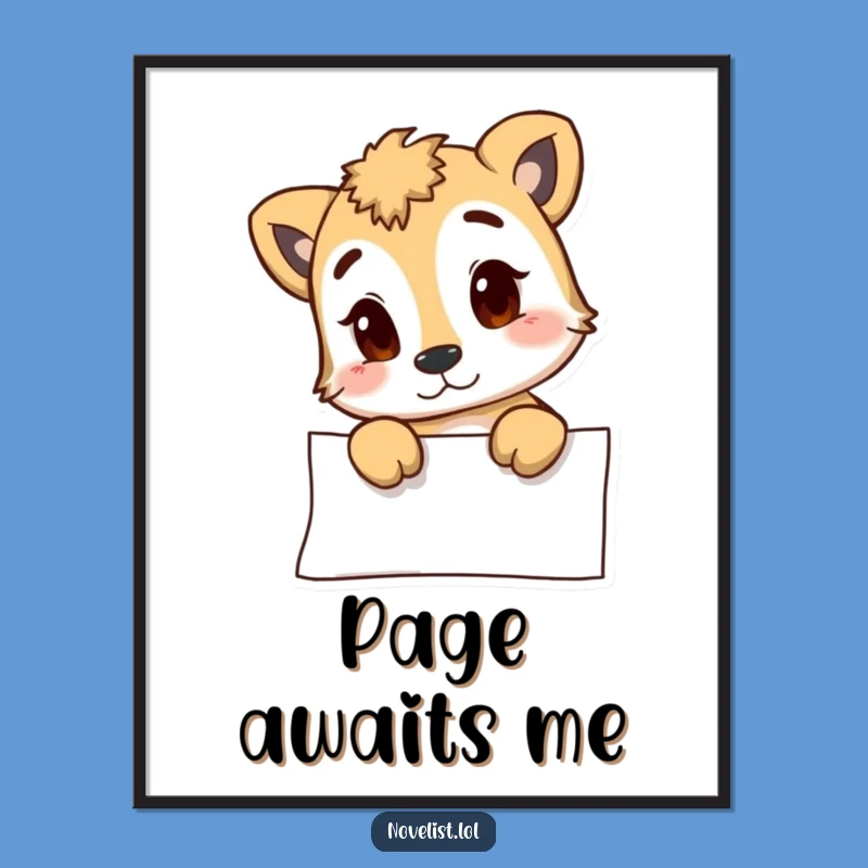 Funny Animal Blank Page Digital Art - Instant Hilarious Wall Decor