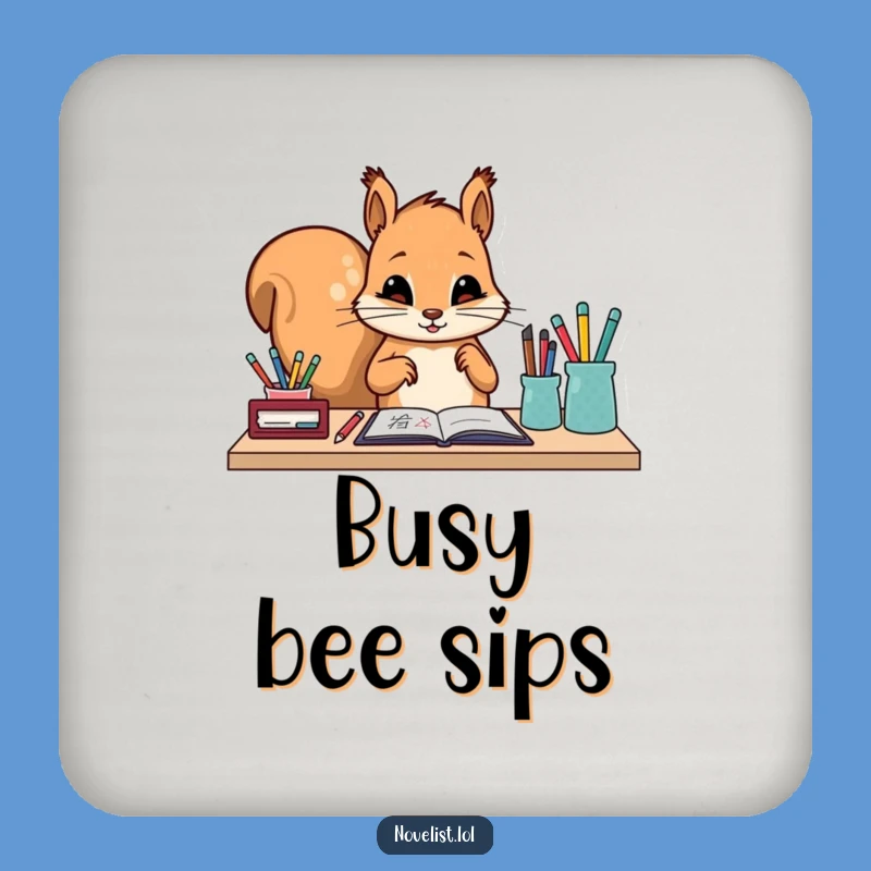 Funny Squirrel Coaster: Diligent Arrangement, Protect Surfaces, Perfect Funny Gift