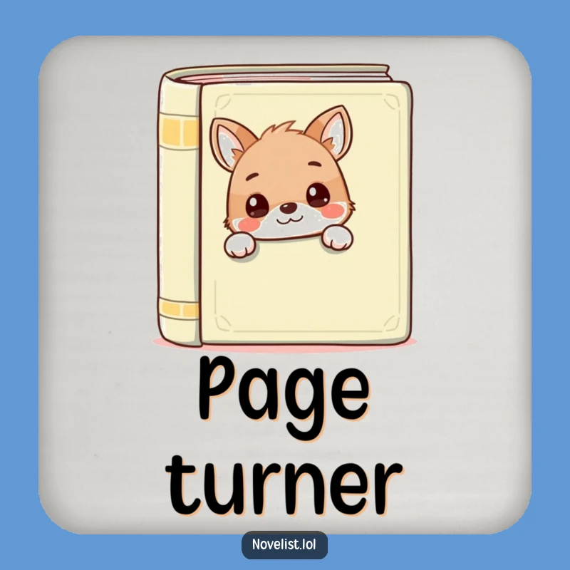 Funny Book Lover Coaster Set: Protect Surfaces with Hilarious Charm, Great Funny Gift