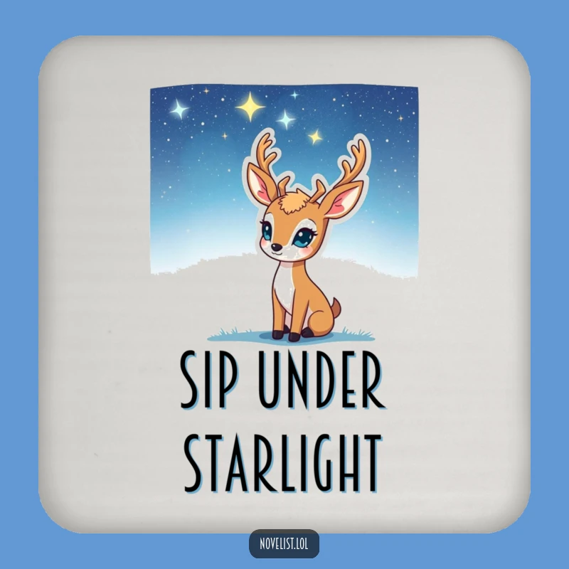 Funny Inspiration Coaster: Deer Starry Sky Bar Funny Gift