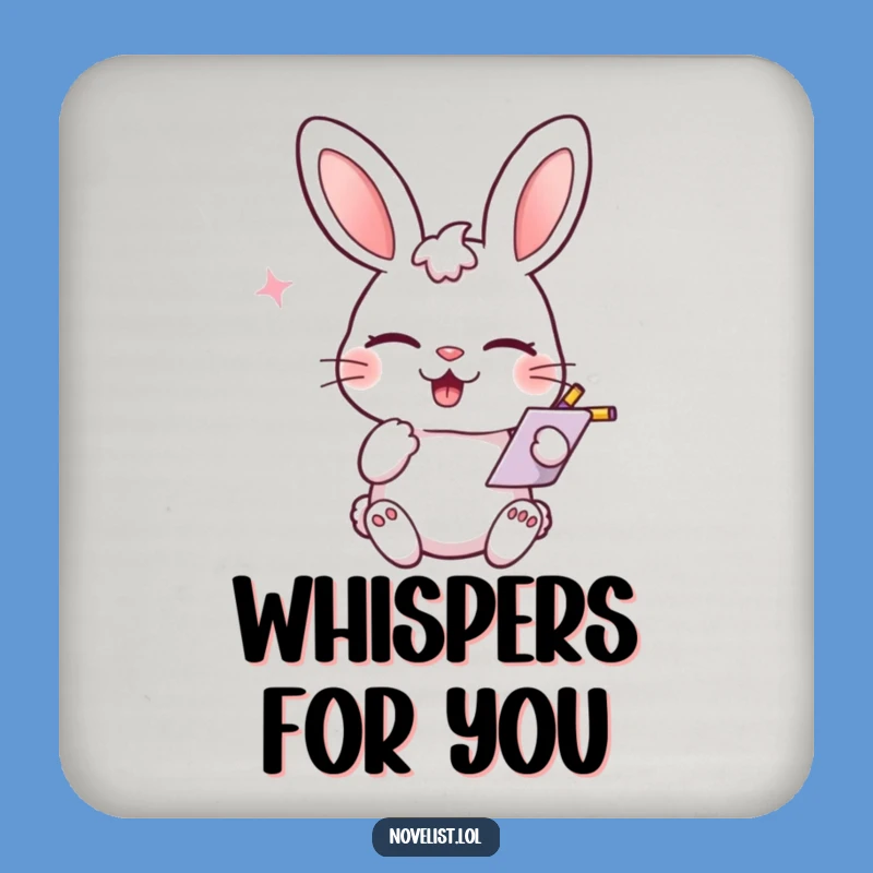 Funny Rabbit Note Coaster: Protect Surfaces with Playful Charm