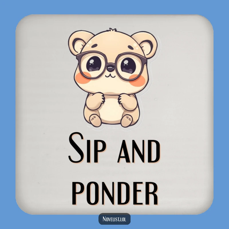 Funny Thinking Coaster Set: Protect Surfaces with Intellectual Charm