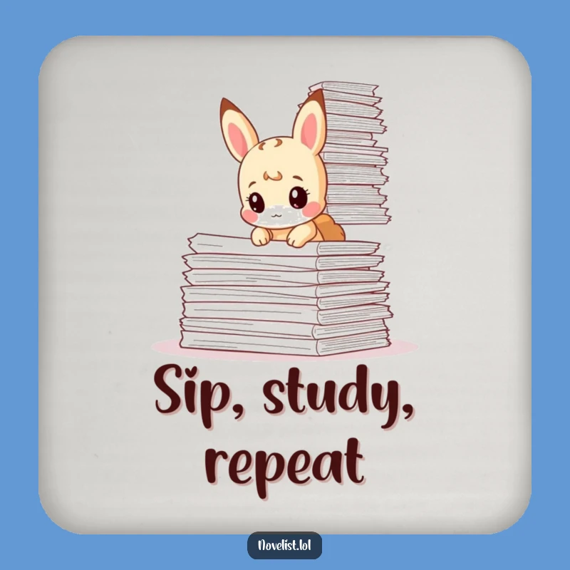 Funny Paperwork Tiny Animal Coaster - Protect Surfaces Humourously
