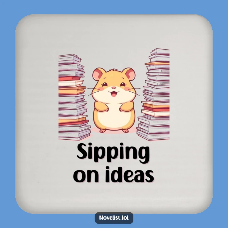 Funny Inspired Hamster Coaster: Protect Surfaces with Cheerful Charm