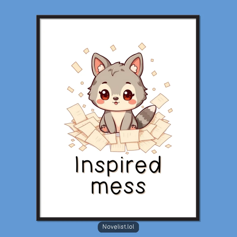 Funny Inspired Artist Poster: Humorous Wall Art for Offices and Studios