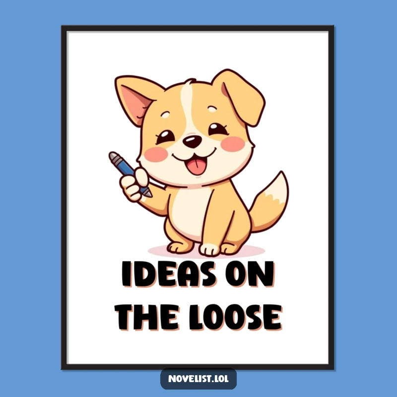 Funny Dog Pen Poster: Add Canine Drama to Your Walls!