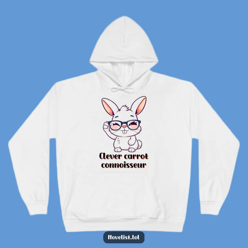 Funny Rabbit Glasses Hoodie: Cozy Up with Clever Comfort!