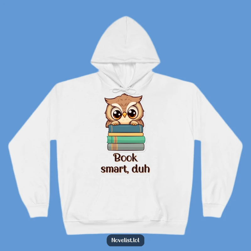 Cozy Funny Owl Wisdom Hoodie: Warm Comfort for Bookish Nights