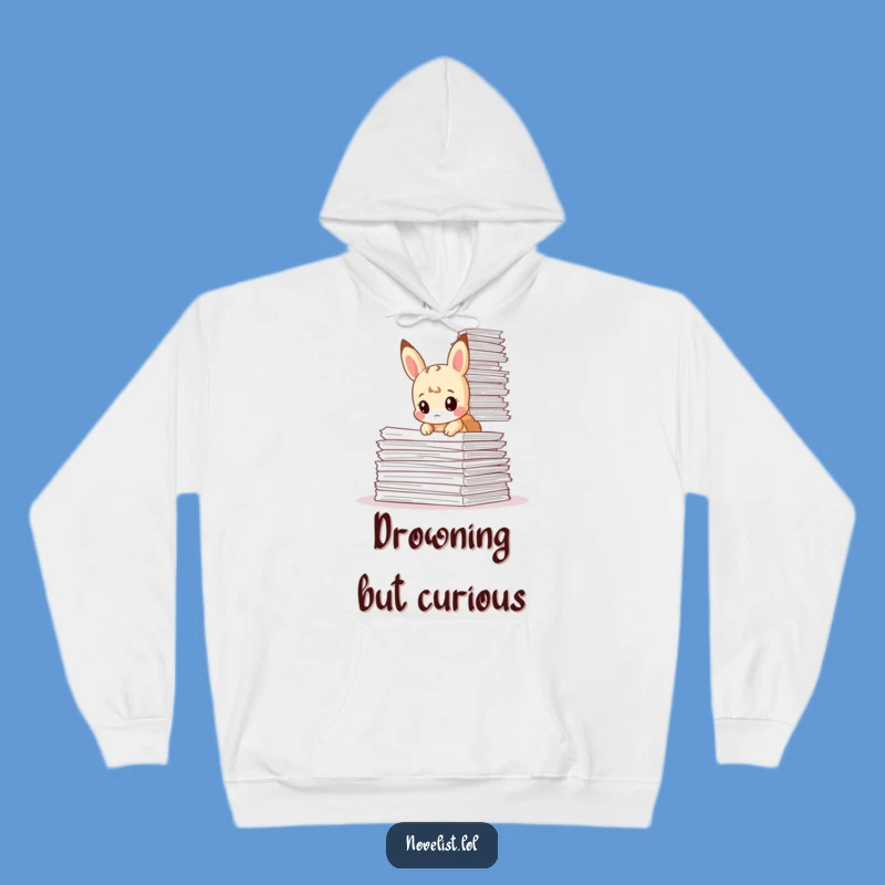 Cozy Funny Paperwork Tiny Animal Hoodie - Warm Gift for Studious