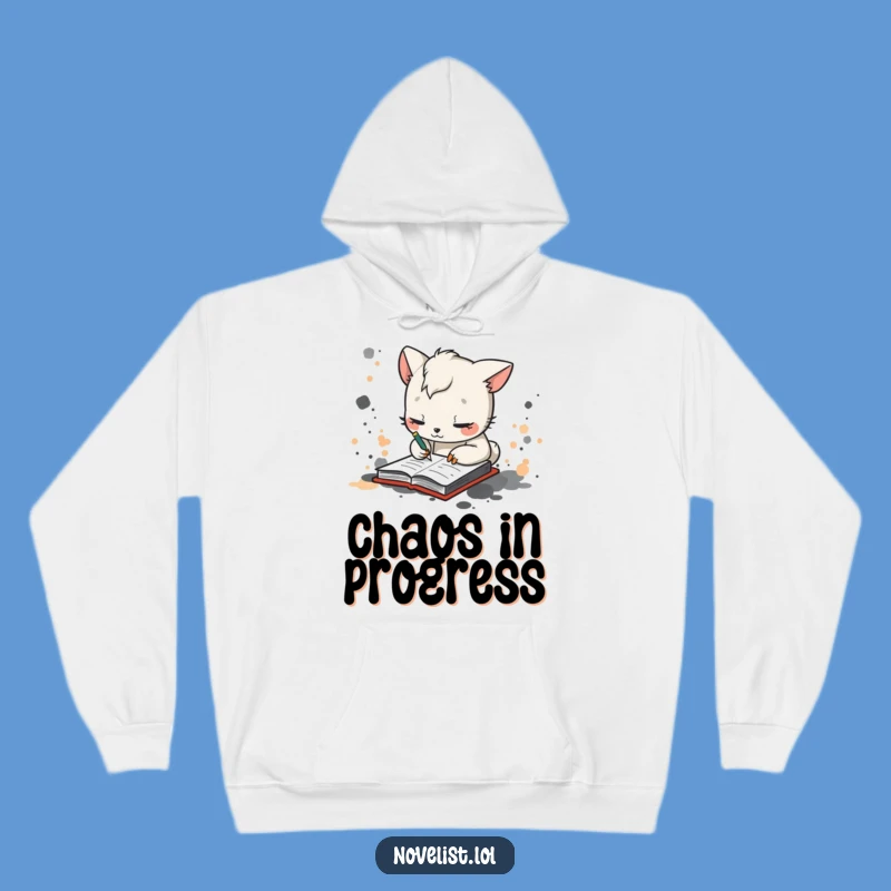 Cozy Funny Scribbler Animal Hoodie - Warm Gift for Art Lovers