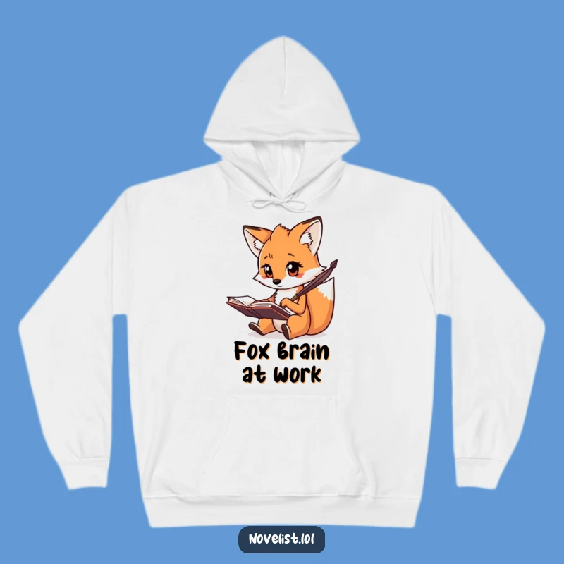 Funny Creative Fox Writer Hoodie - Stay Cozy and Focused!