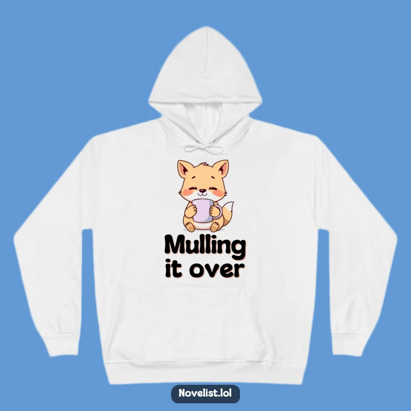 Funny Cozy Contemplation Hoodie: Humorous Steaming Mug Gift for Thinkers